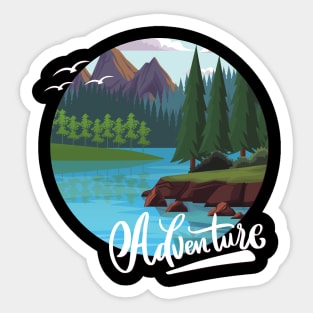 Let's travel Your Life is the best Adventure Explore the world travel lover summer spring Sticker